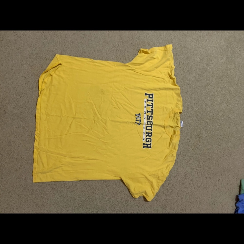 yellow pittsburgh panthers t-shirt